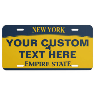 Custom License Plate Personalized New York