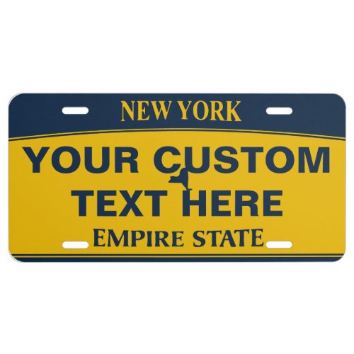 Custom License Plate Personalized New York
