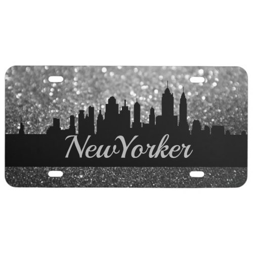 Custom License Plate _ Skyline City Girl