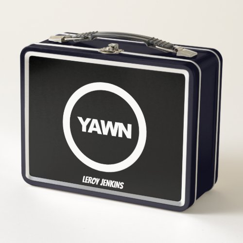 Custom Licorice Yawn Brand Metal Lunch Box