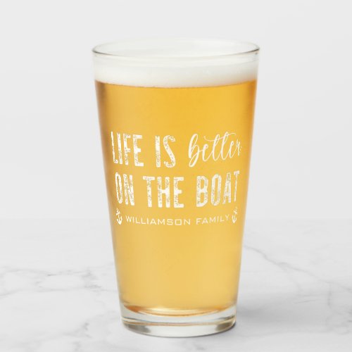 Custom Life is better on the Boat  Boat Life Glass