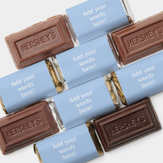 Custom Light Blue Hershey's Miniatures