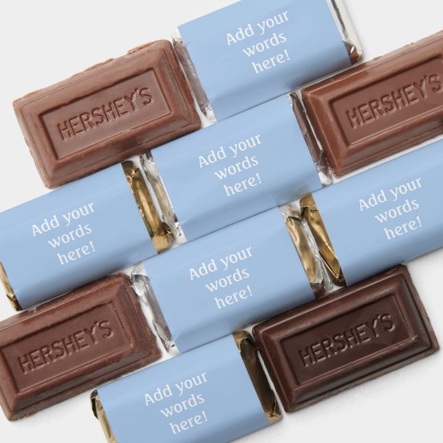 Custom Light Blue Hershey's Miniatures (Assorted)