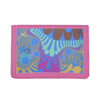 Custom Abstract Eye Painting Trifold Wallet