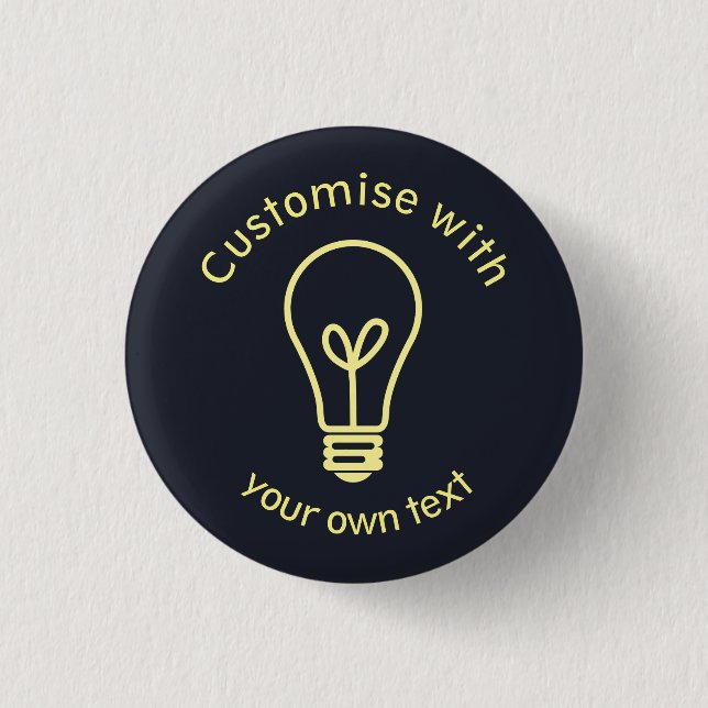 Custom Light Bulb Icon Button (Front)