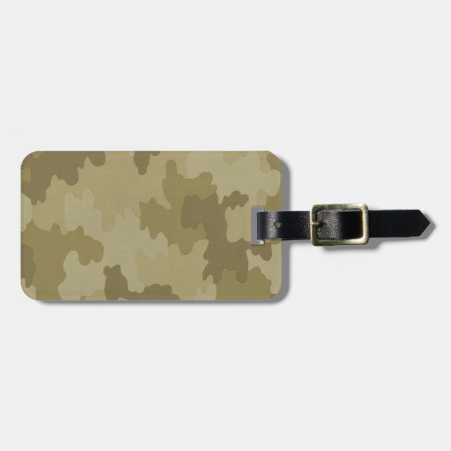 Custom Light Camouflage Luggage Tag (Front Horizontal)