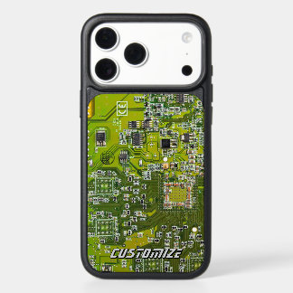 Custom Light Green PCB Circuit Board for IT Pros 2 iPhone 17 Pro Max Case
