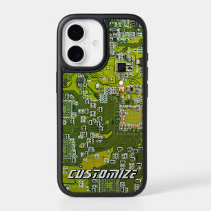 Custom Light Green PCB Circuit Board for IT Pros 2 iPhone 17 Case