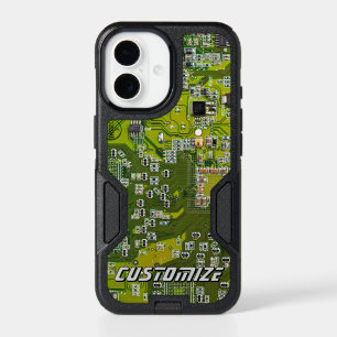 Custom Light Green PCB Circuit Board for IT Pros 2 iPhone 17 Case