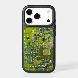 Custom Light Green PCB Circuit Board for IT Pros 2 iPhone 17 Pro Case