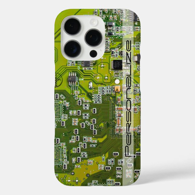 Custom Light Green PCB Circuit Board for IT Pros Case-Mate iPhone Case (Back)