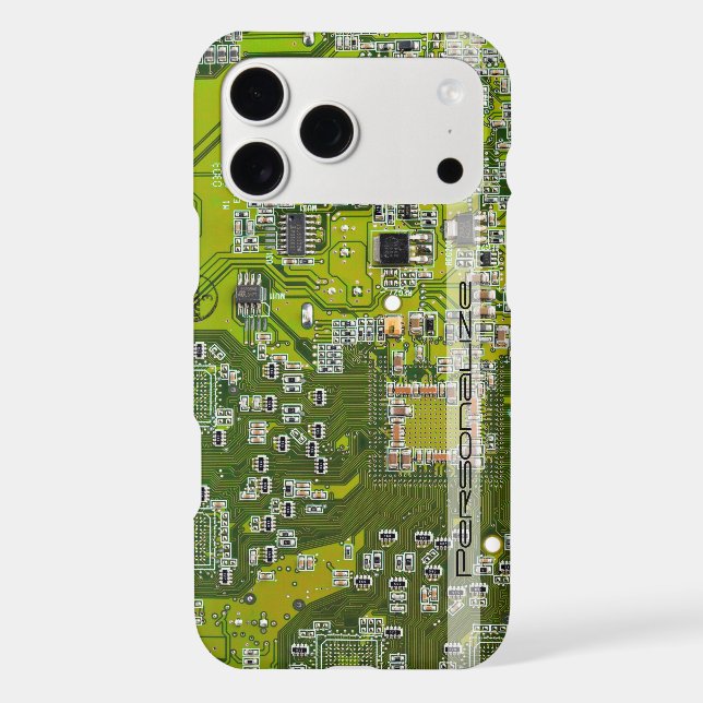 Custom Light Green PCB Circuit Board for IT Pros Case-Mate iPhone Case (Back)