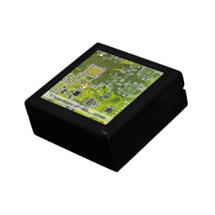 Custom Light Green PCB Circuit Board for IT Pros Gift Box