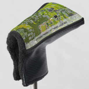 Custom Light Green PCB Circuit Board for IT Pros Golf Head Cover