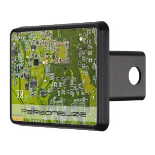 Custom Light Green PCB Circuit Board for IT Pros Hitch Cover
