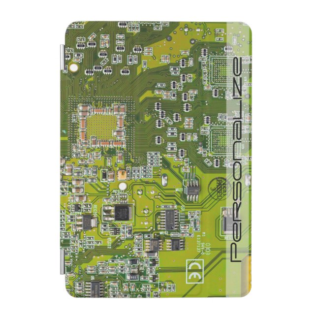 Custom Light Green PCB Circuit Board for IT Pros iPad Mini Cover (Front)