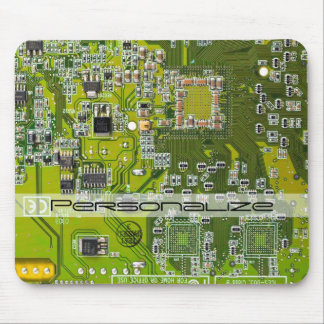 Custom Light Green PCB Circuit Board for IT Pros Mouse Pad