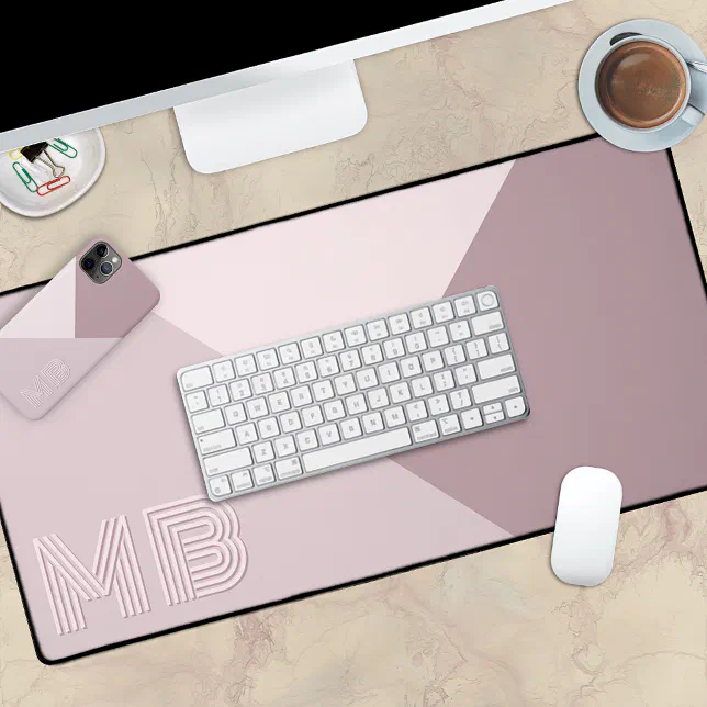 Custom Light Lavender Dusty Rose Mauve Blush Pink Desk Mat Zazzle