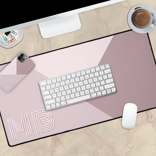 Custom Light Lavender Dusty Rose Mauve Blush Pink Desk Mat