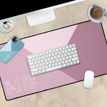 Custom Light Mauve Taupe Dusty Rose Blush Pink Desk Mat by CaseConceptCreations at Zazzle