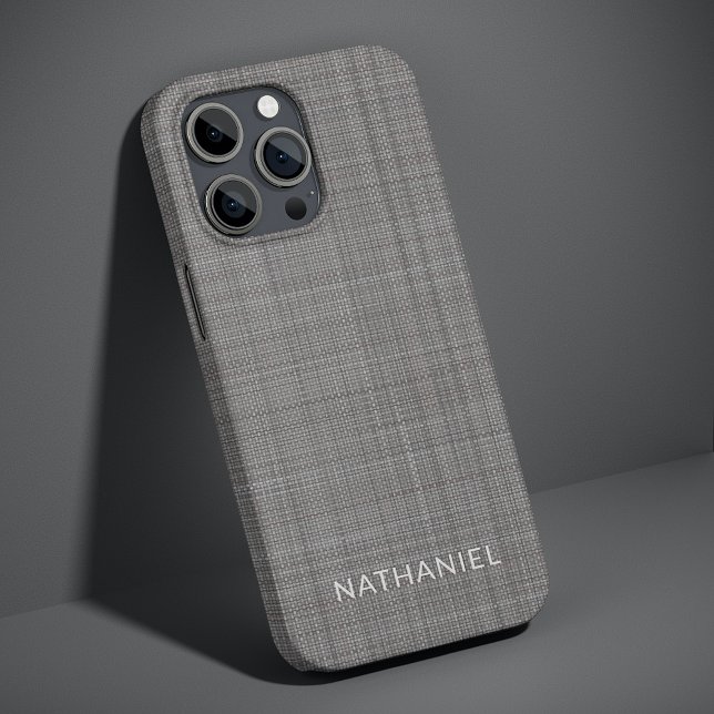 Custom Light Medium Dark Gray Texture Pattern iPhone Case (Creator Uploaded)