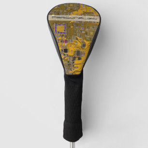 Custom Light Orange PCB Circuit Board for IT Pros Golf Head Cover