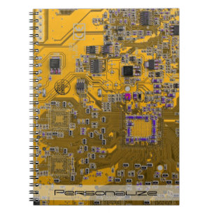 Custom Light Orange PCB Circuit Board for IT Pros Notebook