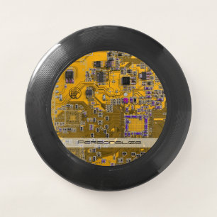 Custom Light Orange PCB Circuit Board for IT Pros Wham-O Frisbee