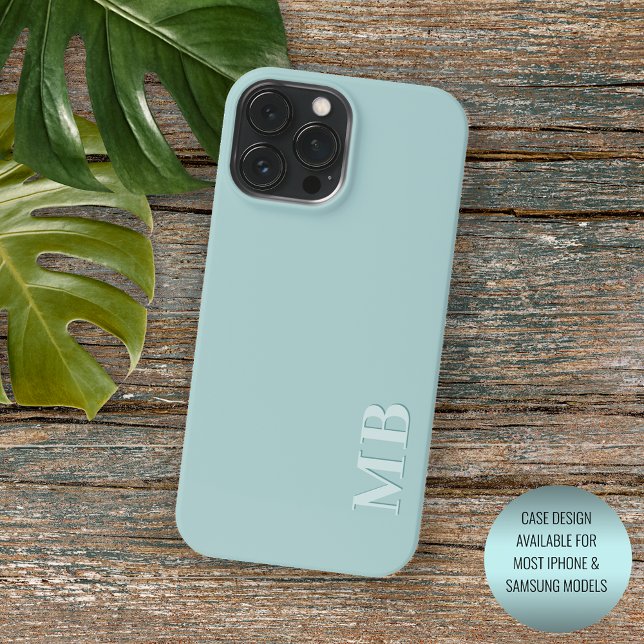 Custom Light Pastel Seafoam Seaglass Green Mint Case-Mate iPhone Case (Creator Uploaded)