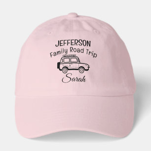 Custom Light Pink Family Road Trip Classic Dad Hat