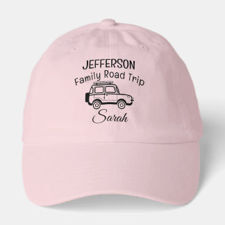 Custom Light Pink Family Road Trip Classic Dad Hat