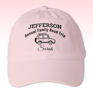 Custom Light Pink Family Road Trip Classic Dad Hat