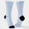 Custom Light Soft Blue White Checkered Pattern