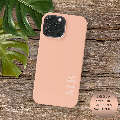 Custom Light Sunny Summer Coral Peach Orange iPhone 15 Pro Max Case