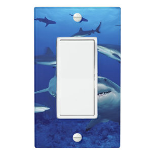 Custom Light Switch Cover-Sharks Cover