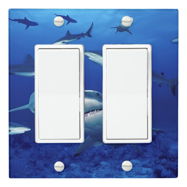 Custom Light Switch Cover-Sharks Cover (In Situ)