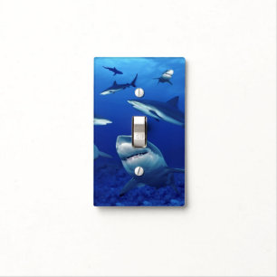 Custom Light Switch Cover-Sharks Cover