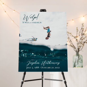 Custom Lighthearted Funeral Sign Memorial Service