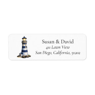 Custom Lighthouse Address Label
