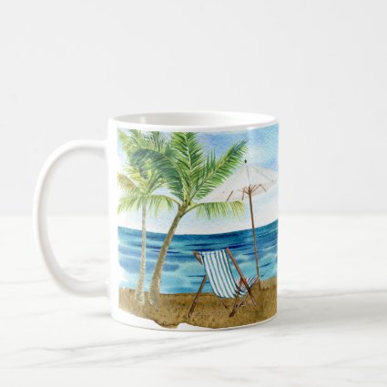 Custom Lighthouse Palm Tree Beach Nautical