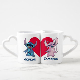Custom Lilo and Stitch | Stitch and Angel Couple Coffee Mug Set