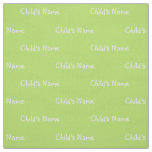 Custom Lime Green Fabric with Name HAMbyWG