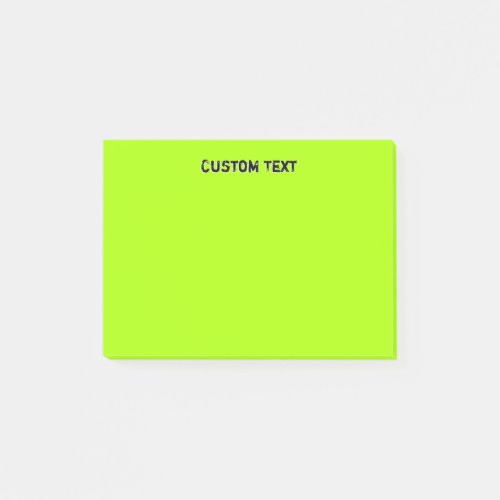 Custom Lime Green Post_it Notes