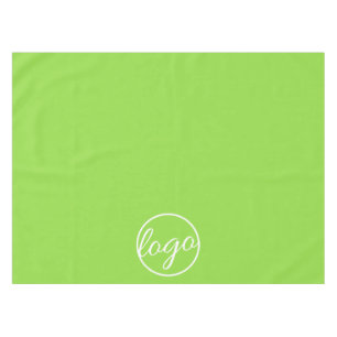 Custom Lime Green Trade Show Logo Business Tablecloth