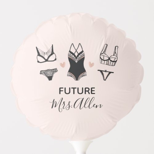 Custom Lingerie Bridal Shower Balloon