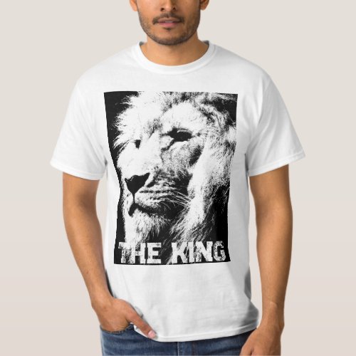 Custom Lion Face Template Mens Elegant Modern T_Shirt