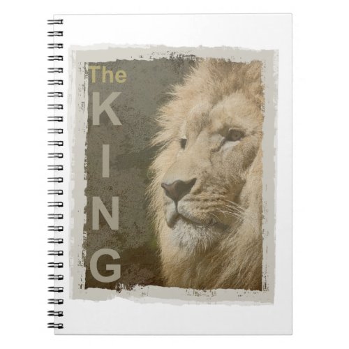 Custom Lion Head The King Pop Art Picture Notebook