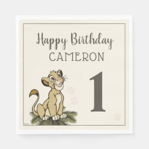 Custom Lion King Birthday Napkins