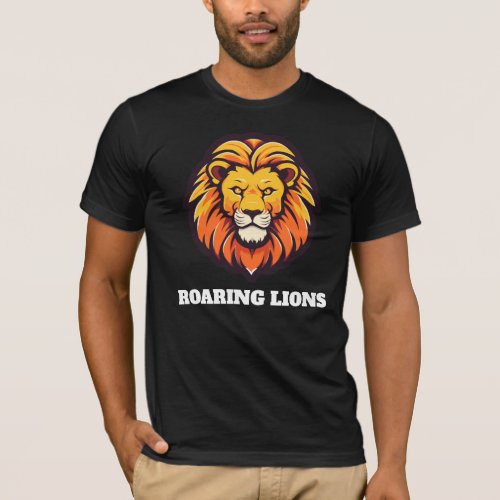 Custom Lions T_Shirt  name and number