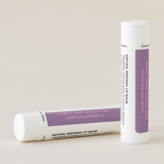 custom lip balm flavors -- 12 pack (Back)